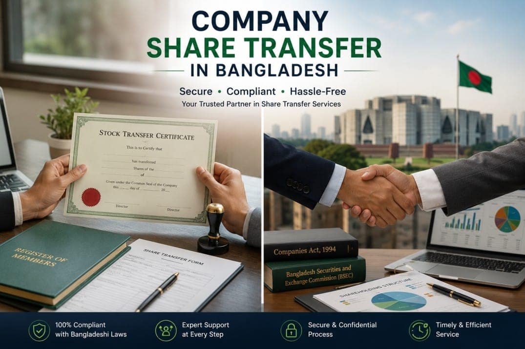Company share transfer in Bangladesh - secure, compliant and hassle-free service