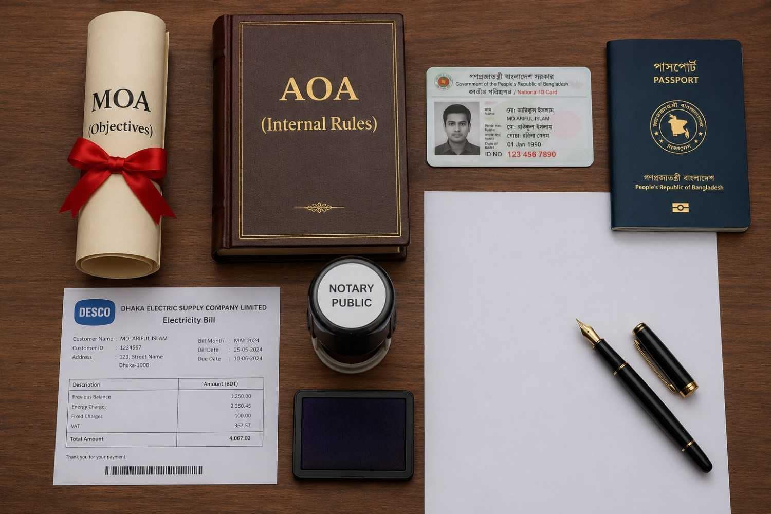 Documents required for One Person Company registration in Bangladesh