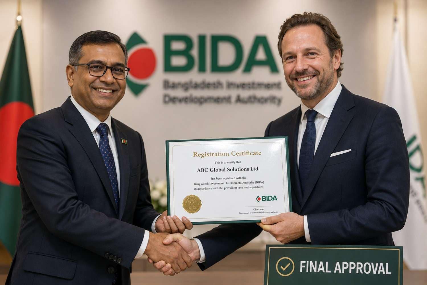 BIDA registration for foreign company registration in Bangladesh