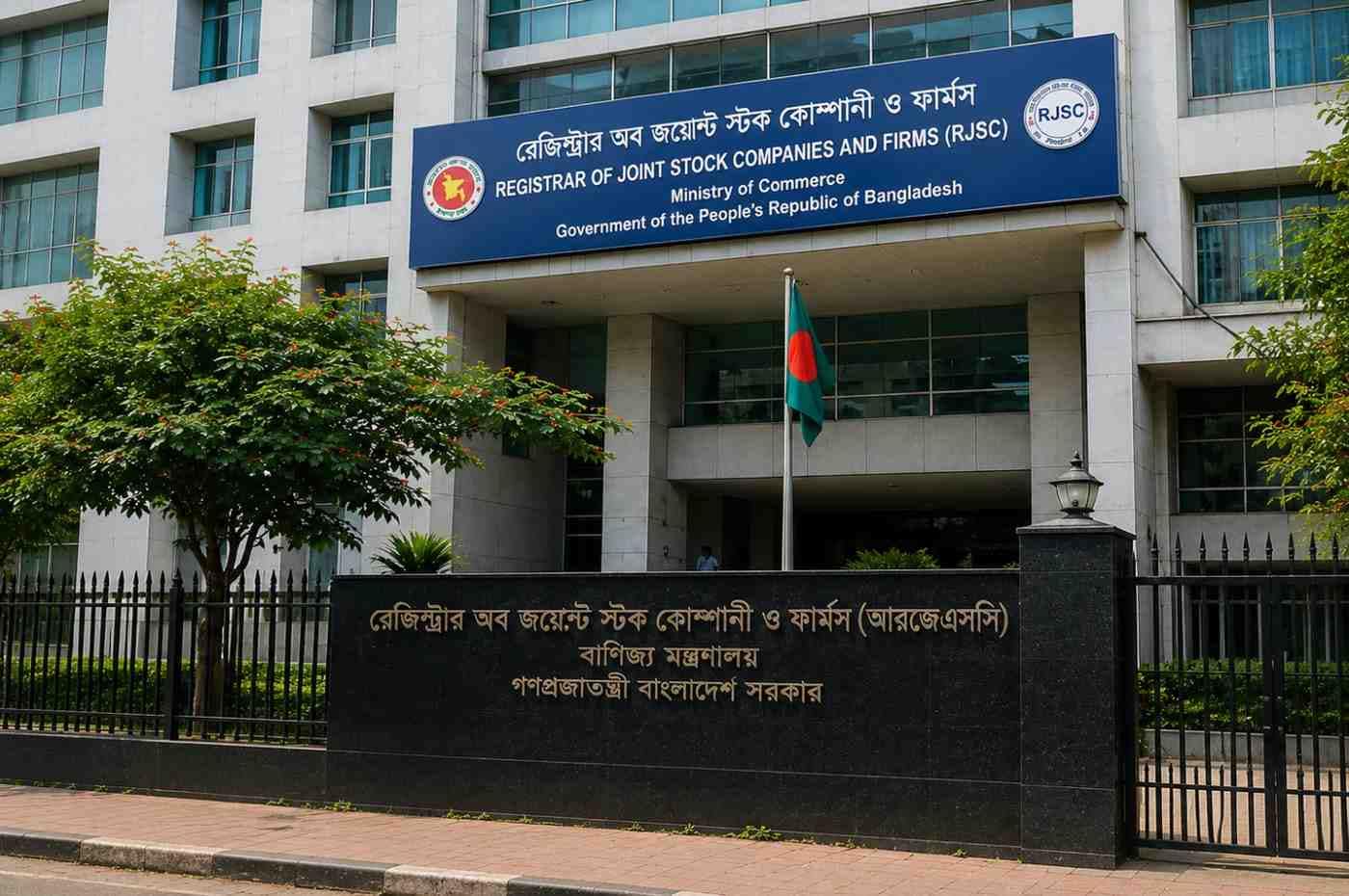 Registrar of Joint Stock Companies and Firms RJSC office building Dhaka Bangladesh