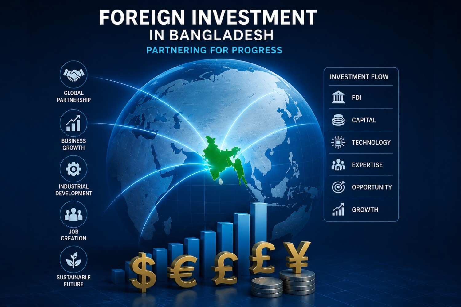 Foreign investment flow and equity opportunities in Bangladesh